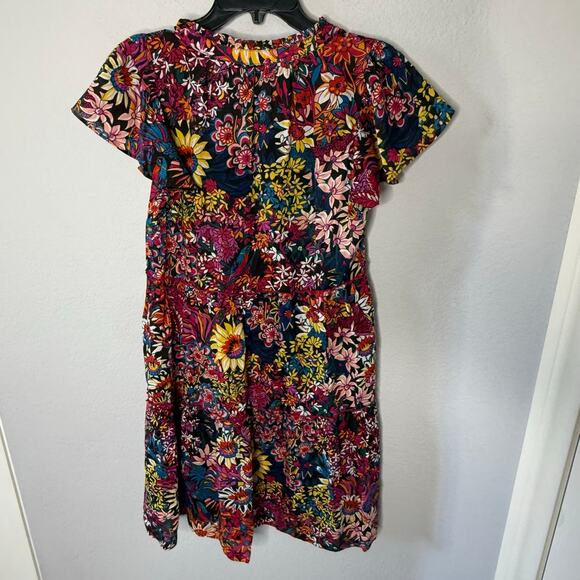 ANTHROPOLOGIE Penrose Tiered Tunic Dress In Assorted - Picture 4 of 5